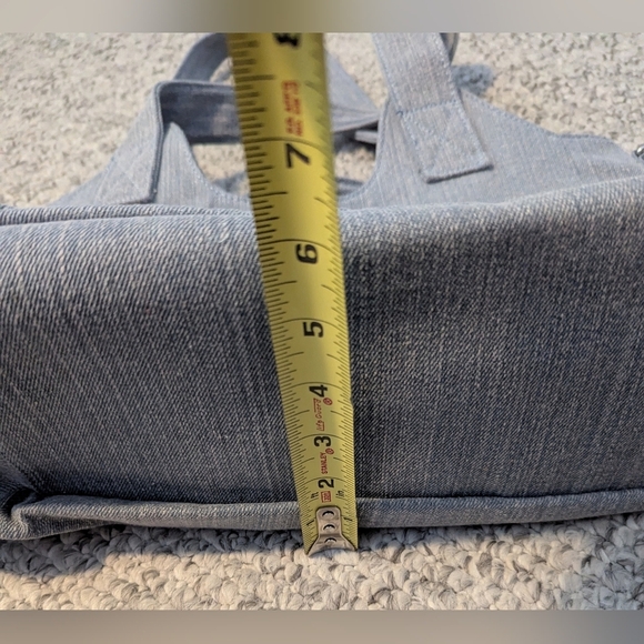 BNWT - True Religion Light Blue Denim Tote/Crossbody/Shoulder/Beach/School Bag - Picture 15 of 16